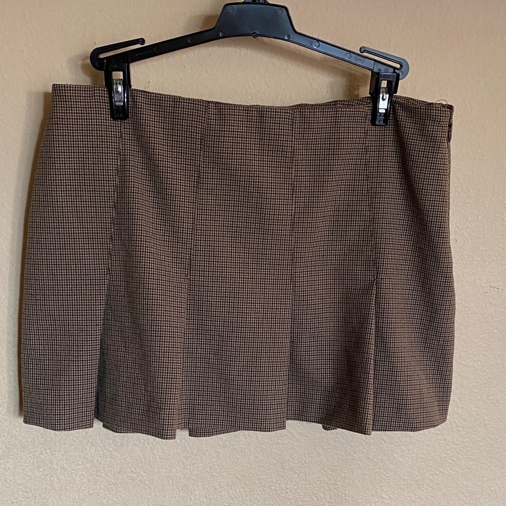 Abercrombie & Fitch Plaid Pleated Skort